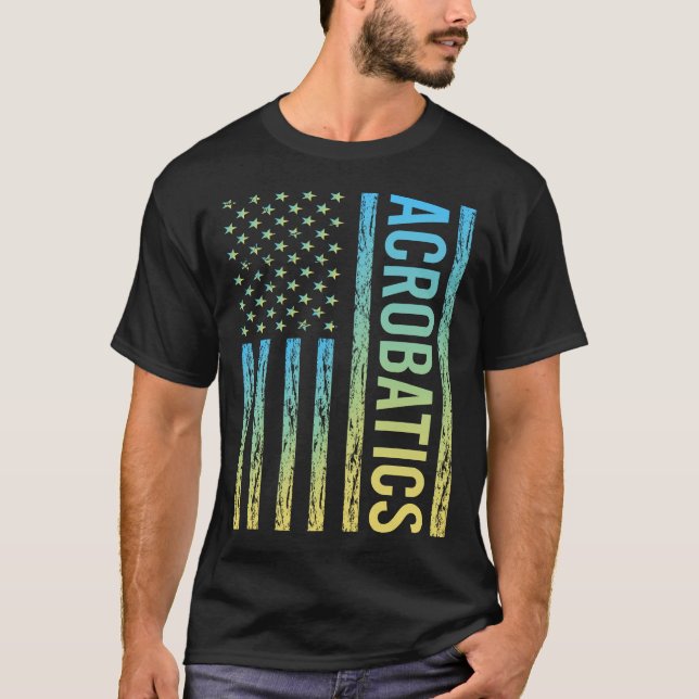 Gradient Flag Acrobatics Acrobat T-Shirt (Front)