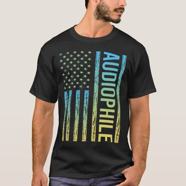 Gradient Flag Audiophile T-Shirt (Front)