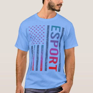 Gradient Flag Esport Esports T-Shirt