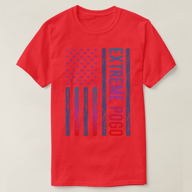 Gradient Flag Extreme Pogo T-Shirt (Design Front)