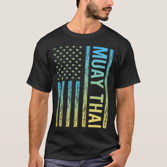 Gradient Flag Muay Thai T-Shirt (Front)