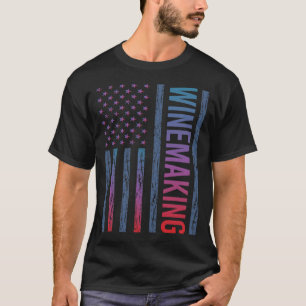 Gradient Flag Winemaking Winemaker T-Shirt