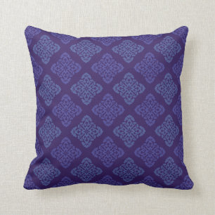 Gradient Floral Damask Cushion