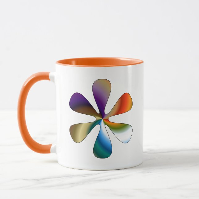 Gradient Flower Mug (Left)