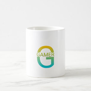 Gradient Gamer Letter G Logo Art Coffee Mug