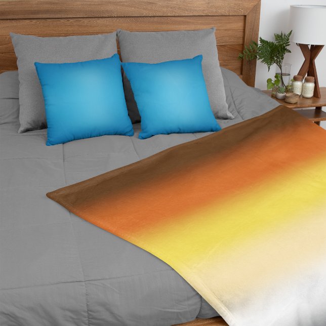 Gradient Gay Bear Pride Flag - Colourful Bear Flag Fleece Blanket (Creator Uploaded)