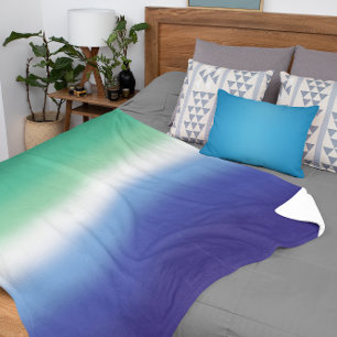 Gradient Gay MLM Pride Flag – Colourful MLM Flag Sherpa Blanket