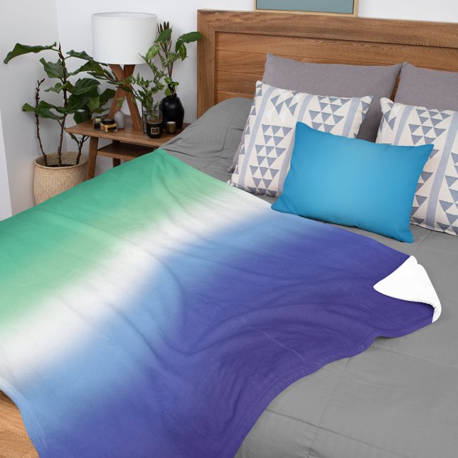 Gradient Gay MLM Pride Flag – Colourful MLM Flag Sherpa Blanket (Creator Uploaded)