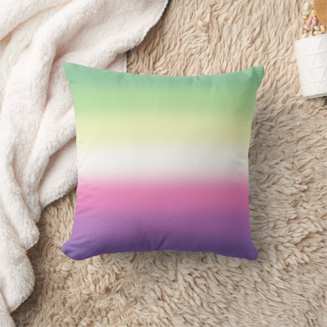 Gradient Genderfae Pride Flag  Cushion (Blanket)