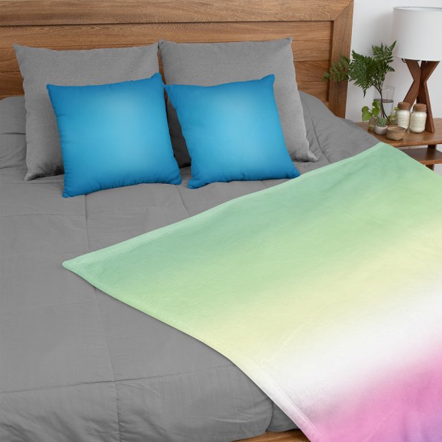 Gradient Genderfae Pride Flag  Fleece Blanket (Creator Uploaded)