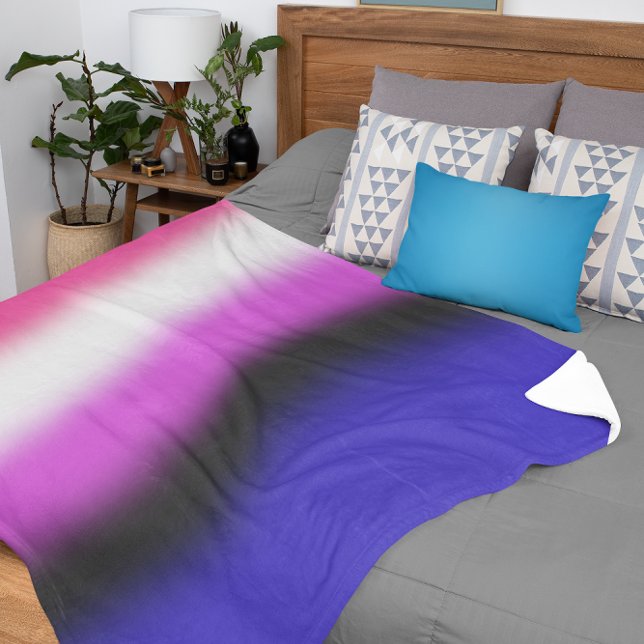Gradient Genderfluid Pride Flag – Genderfluid Flag Sherpa Blanket (Creator Uploaded)