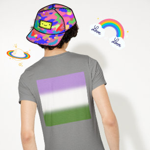 Gradient Genderqueer Pride Flag – Genderqueer Flag T-Shirt