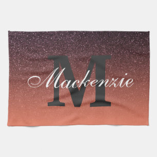 Gradient Glitter Pattern Tea Towel