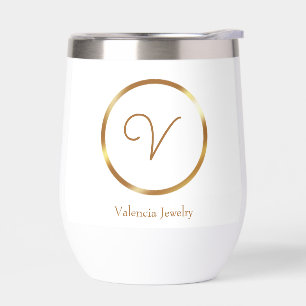 Gradient gold circle custom business logo