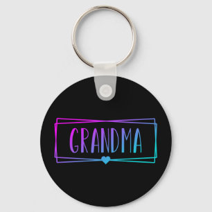 Gradient Grandma Gigi Grandmother gifts Key Ring