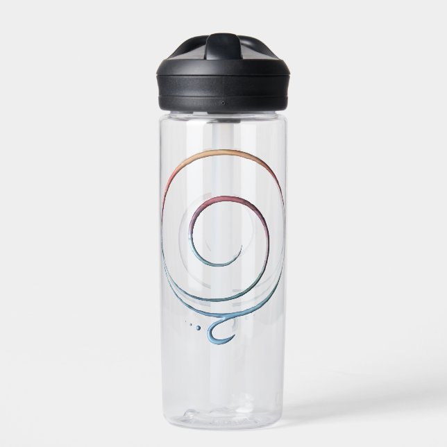 Gradient Gratitude water bottle (Front)