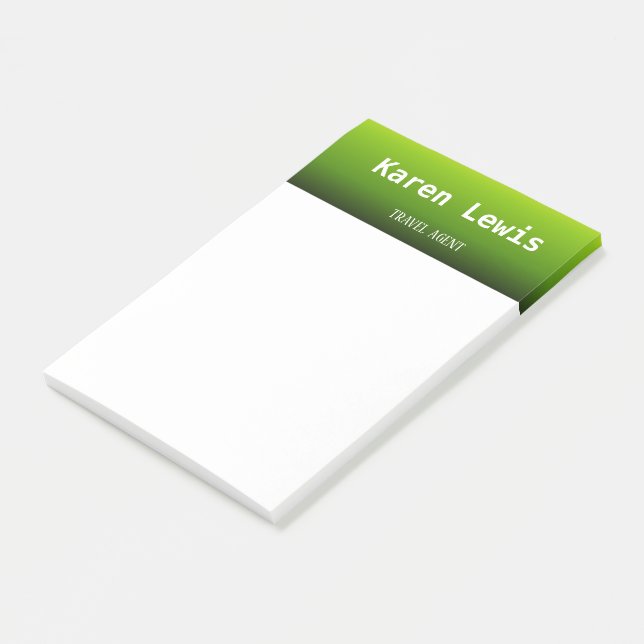 Gradient green and yellow post-it notes (Angled)