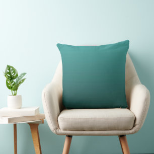 Gradient Green - deep to light Mood Background Cushion