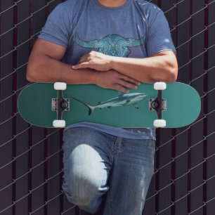 Gradient Green - deep to light Mood Background Skateboard