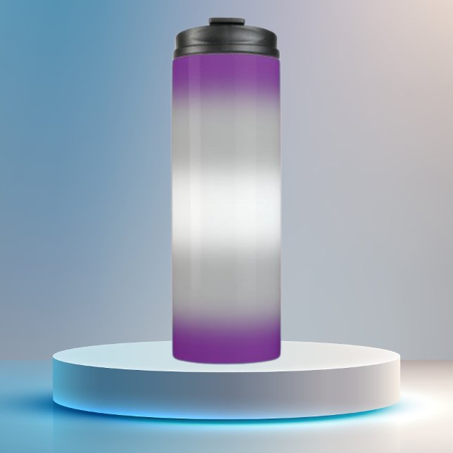 Gradient Greysexual Pride  Thermal Tumbler (Creator Uploaded)