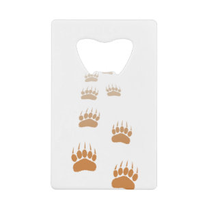 Gradient Grizzly Bear Paw Print