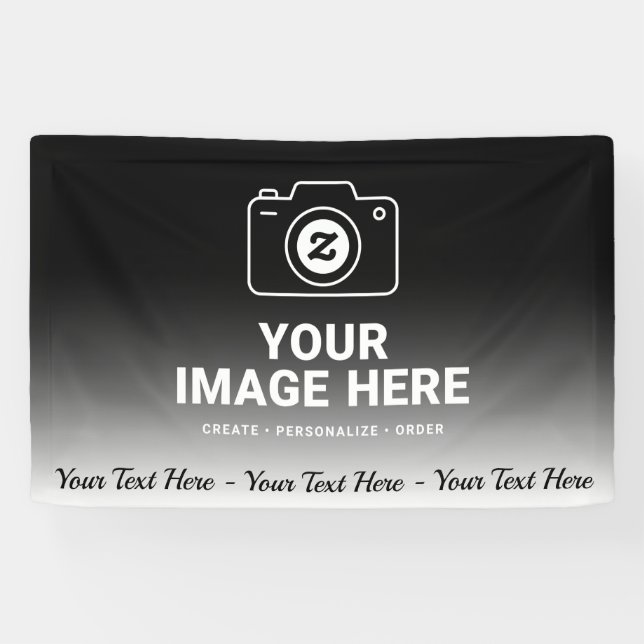 Gradient Image and Text Banner (Horizontal)