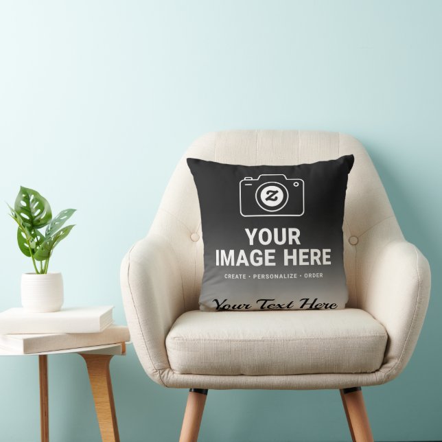 Gradient Image and Text Cushion (Chair)