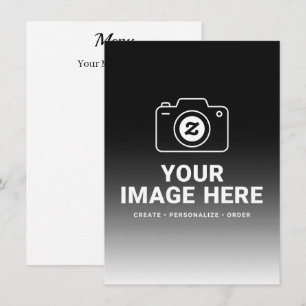 Gradient Image and Text Menu
