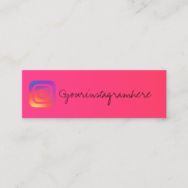 gradient instagram mini business card (Front)