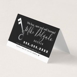 Gradient Key Home Sales Broker Business Card
