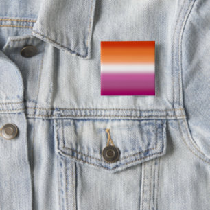 Gradient Lesbian Pride Flag – Lesbian Flag 15 Cm Square Badge