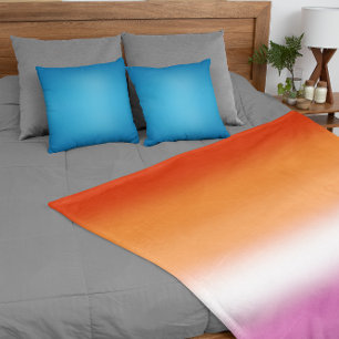 Gradient Lesbian Pride Flag – Lesbian Flag Fleece Blanket