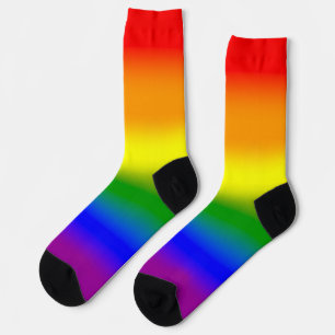 Gradient LGBTQ Rainbow Pride  Socks