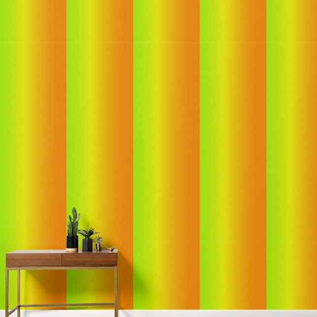 Gradient Lime Green Yellow and Orange Wallpaper (Hallway)