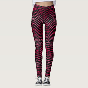 Gradient lines pattern 02 Pink Leggings