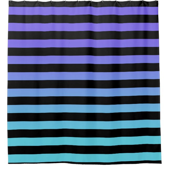 Gradient Lines Shower Curtain (Front)