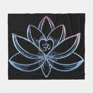 Gradient Lotus Fleece Blanket