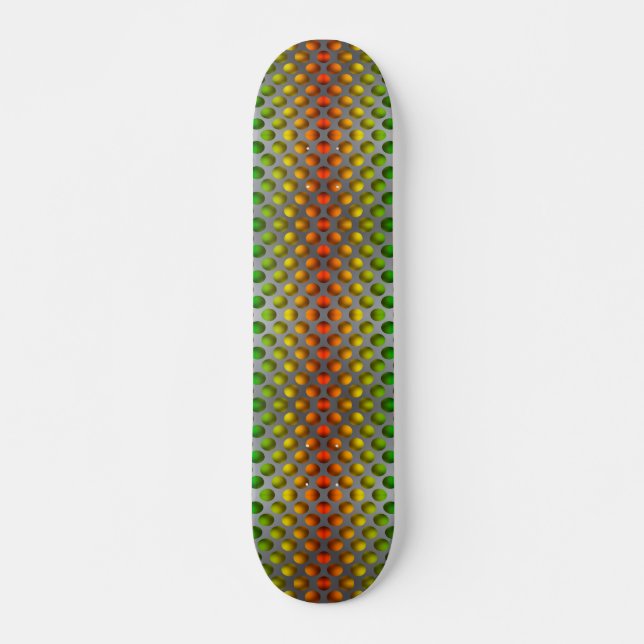 Gradient Matrix Glow Skateboard (Front)