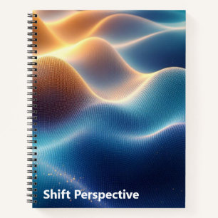 Gradient Mesh 3D Art Modern Digital Design Notebook