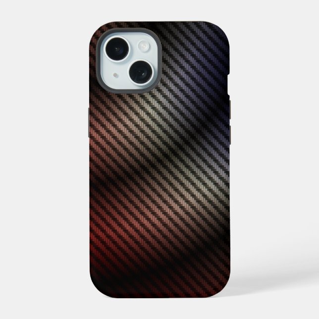 Gradient Metal Grate iPhone 15 Case (Back)