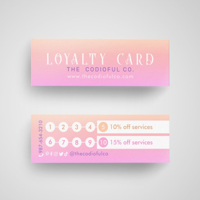 Gradient Mini Loyalty Card (Creator Uploaded)