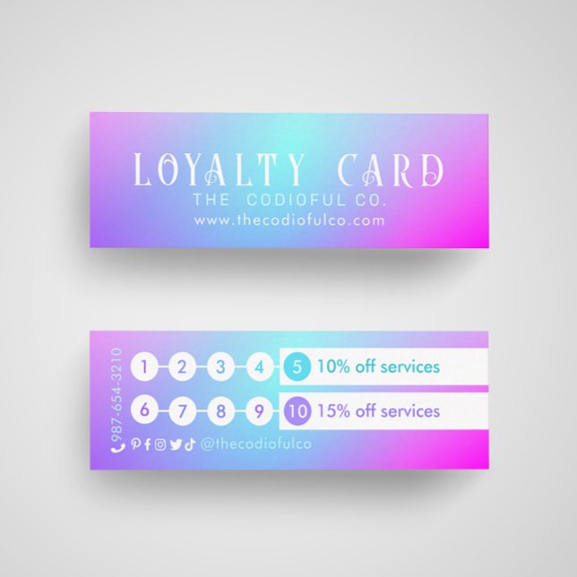 Gradient Mini Loyalty Card (Creator Uploaded)
