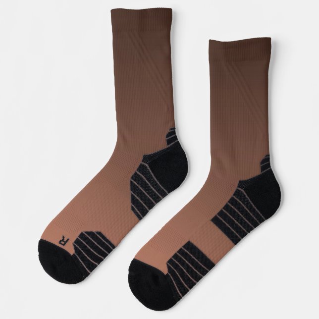 Gradient Mocha - light to deep | Seasonal Moods |  Socks (Left)