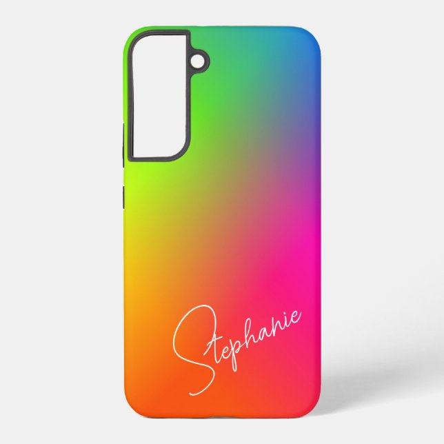 Gradient Multi-Coloured  Samsung Galaxy S22+ Case (Back)