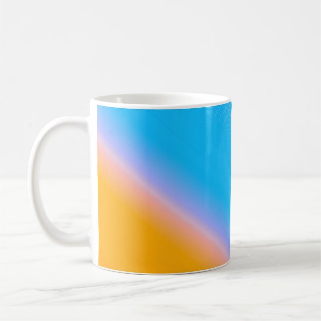 Gradient Mystery: Blurred Abstract Art. Coffee Mug (Left)