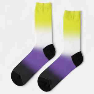Gradient Nonbinary Pride Socks