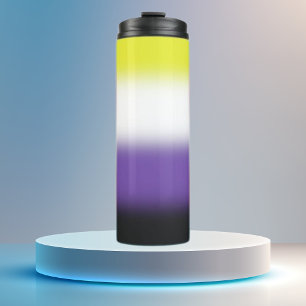 Gradient Nonbinary Pride  Thermal Tumbler