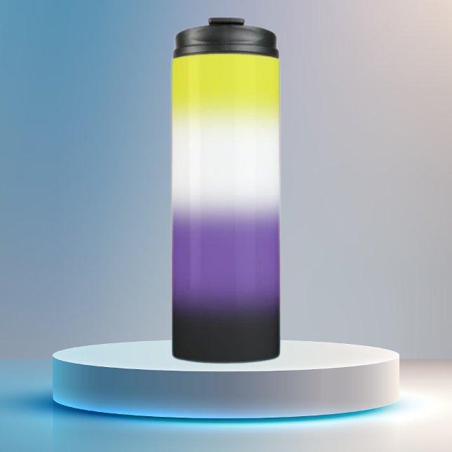 Gradient Nonbinary Pride  Thermal Tumbler (Creator Uploaded)