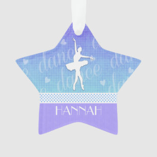 Gradient of Blue - Ballerina Passionate Dancer Ornament