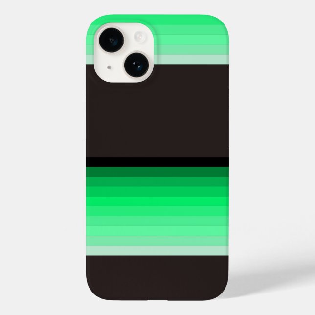 Gradient of Green: Modern Minimalist Art Case-Mate iPhone Case (Back)